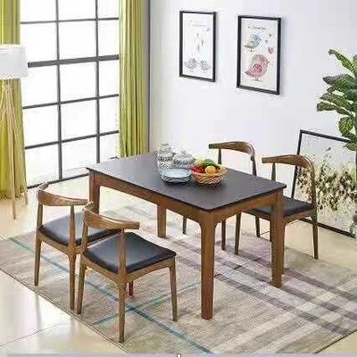 SGS Simple Antique Wooden Throne Chair Leisure Walnut Wood And Fabric Dining Chairs