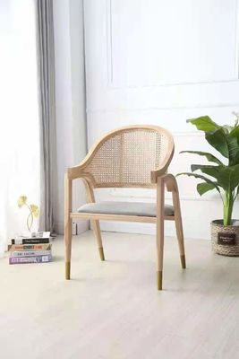 Woven Braided Rope Teak Outdoor Chaise Lounge Living Room Hotel Lobby Chairs
