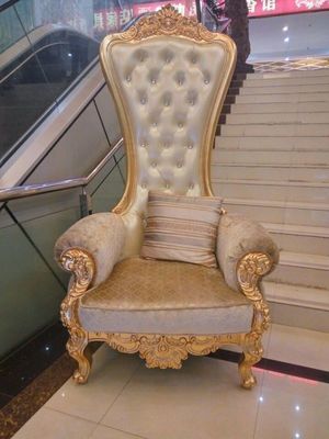 Βασιλικός βασιλιάς πολυτέλειας βασίλισσα Throne Chairs