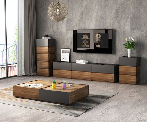 Grey Wood Storage Cabinets Chest Of Drawer Living Room Melamine Wood Furniture